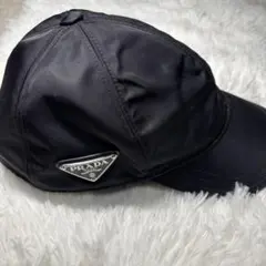 PRADA Re-Nylon Logo Baseball Cap BLACKのサムネイル