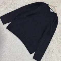 Calvin Klein Ｖネックニット チャコール S シンプル 着回しのサムネイル