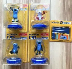 パペットスンスン Happyくじ A賞 おしゃべりフィギュア 4点＋シール