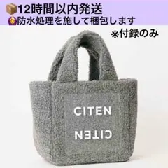 オトナミューズ 3月号増刊　付録のみシテンクリアポケットもふもふボアバッグトート