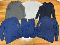 UNIQLO ユニクロ ヒートテックセット トップス5枚 パンツ2枚