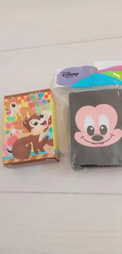 チップとデール ミッキーのミニトランプカード 2つセット