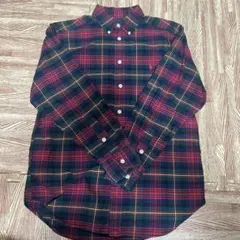 ラルフローレン　チェック長袖シャツ　M（10-12）