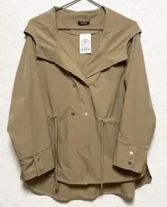 【新品タグ付】axes フード付きベージュ マウンテンパーカー
