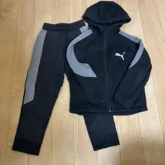 PUMA ジャージセット 120サイズ ブラック/グレー