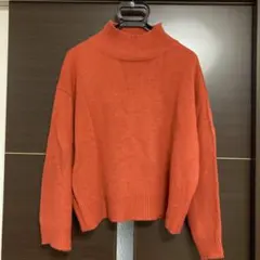 【値下】アングリット Ungrid オレンジ タートルネックセーター Fサイズ