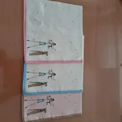 CELINE シルク風ハンカチ 3枚セット