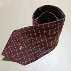 バーバリー　BURBERRY　格子柄　ホースロゴ　メンズ　ネクタイ