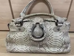 Giorgio Armani ヘビ革 ハンドバッグのサムネイル