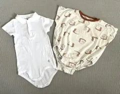 プチバトー　ロンパース　70㎝　パンどろぼう　ロンパース 80㎝