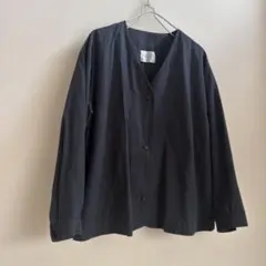 sabbatum サバタム ノーカラー長袖シャツ size表記なし/グレー
