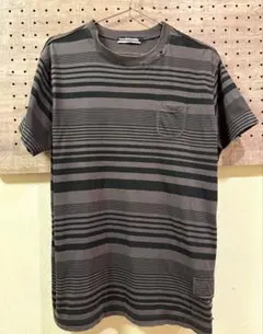 hoodiebuddie ボーダー Tシャツ グレー系