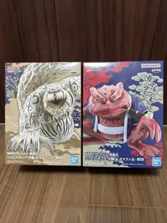 【新品】NARUTO 疾風伝　ソフビフィギュア　守鶴＆ガマブン太　全2種セット