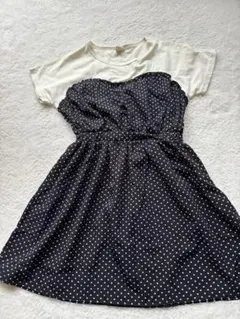 Bee des Bee ドット柄 半袖ワンピース 130