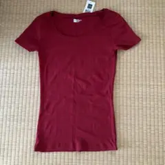 新品未使用　GAP 半袖 Tシャツ ボルドー XXSのサムネイル
