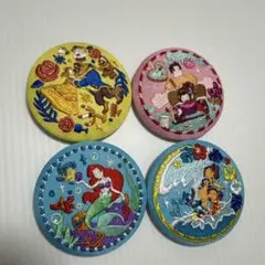 ディズニー刺繍缶Biscuit2シュガーラッシュ美女と野獣アリエルスティッチ