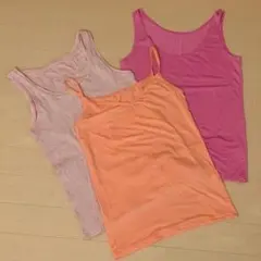 ユニクロ＋無印　タンクトップ キャミソール3点セット　エアリズム