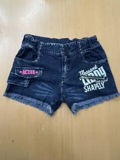 ZIDDYデニムショートパンツ ダークブルー