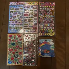 カラフルなメッセージシール6シートセット