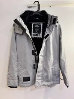 ★Hollister★グレーフリース裏地 ジャッケット 上着 アウターXS