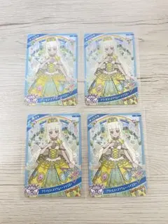 ひみつのアイプリ　配布カード　プリンセスバズリウムハートイエロー　つむぎ