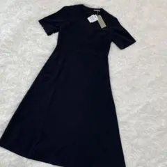 【新品未使用タグ付き】セオリーリュクス　半袖ワンピース　ネイビー