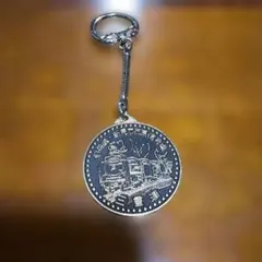 日本国有鉄道【蒸気機関車D51-838(お召専用機)】1971年キーホルダー伯備