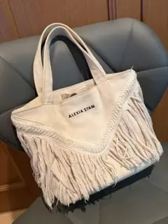 ALEXIASTAM フリンジトートバッグ