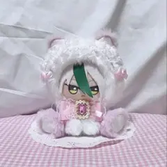 ハンドメイド 着ぐるみ おすわりぬい服 推し活 桃色 白色 d491