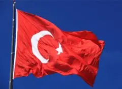 トルコ 国旗 フラッグ 応援 150cm flag 旗 サッカー インテリア J