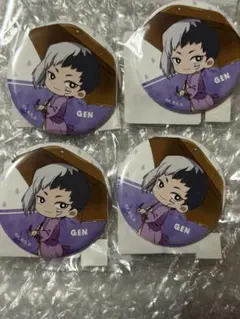 Dr.STONE DMMスクラッチ 桜 缶バッジ あさぎりゲン 4個セット - メルカリ