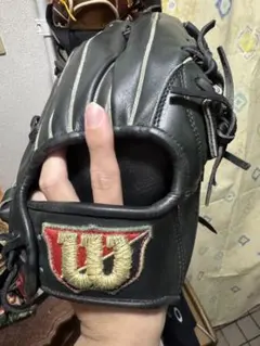 Wilson 軟式　外野用グローブ ブラックのサムネイル
