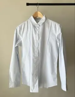 ユニクロ　ストライプ 長袖シャツ　薄い水色 XLサイズ　古着