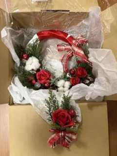 リースとブートニアセット