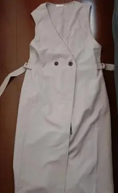 GLACIER ノースリーブ ワンピース ジレ　L