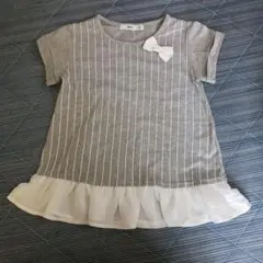 MPS ストライプ柄 リボン付き Tシャツ 130cmのサムネイル