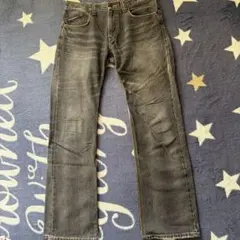 EDWINブラックジーンズ　XU-S