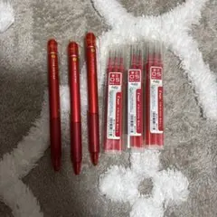 フリクション ボールペン 3本セット レッド