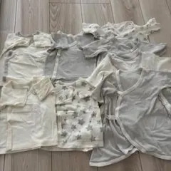 西松屋　長肌着 短肌着　8枚セット　綿100% 50-60