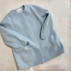 UNTITLED ライトブルー ウールコート サイズ2【アンタイトル】