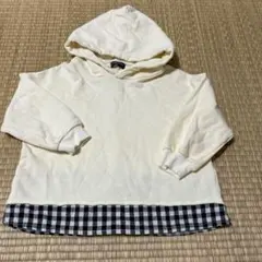 URBANCHERRYアイボリー フード付きパーカー