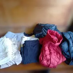 ユニクロ中心 秋冬服 9着 묶음 판매 ダウン コート ニット ボトムス M L