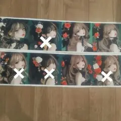 薔薇と見返りレディ4パネル