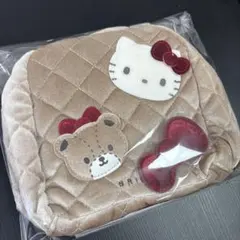 HELLO KITTY × BRILMYズボラに優しいコスメポーチ　ベージュ
