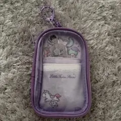 リトルツインスターズ アクリルスタンドケース　ポーチ パープル