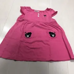 90 ミキハウス ダブルビー　ワンピースのサムネイル