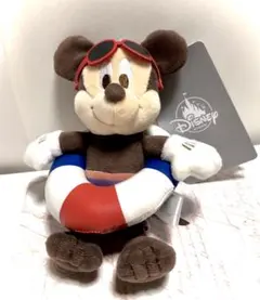 ディズニーリゾート　浮き輪ミッキー　プラッシュキーチェーン(ぬいぐるみ)