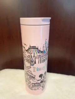 カリフォルニアディズニー購入新品！スタバコラボ　タンブラー　ラメ入りボトル