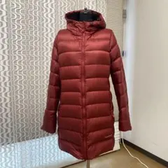 美品】モンベル ネージュダウンコート ワインレッド L - メルカリ