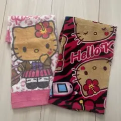 ハローキティ 仮面ライダー コラボ フェイスタオル - 일본구매대행